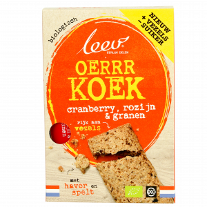 Organic cookie cranberry & cereals bars